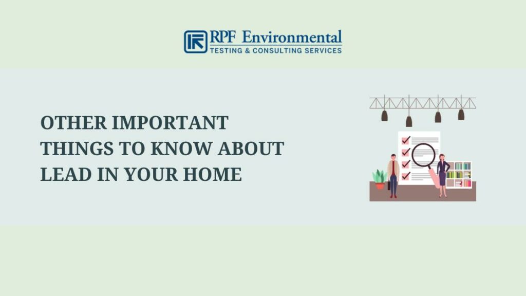 Other Important Things to Know About Lead in Your Home