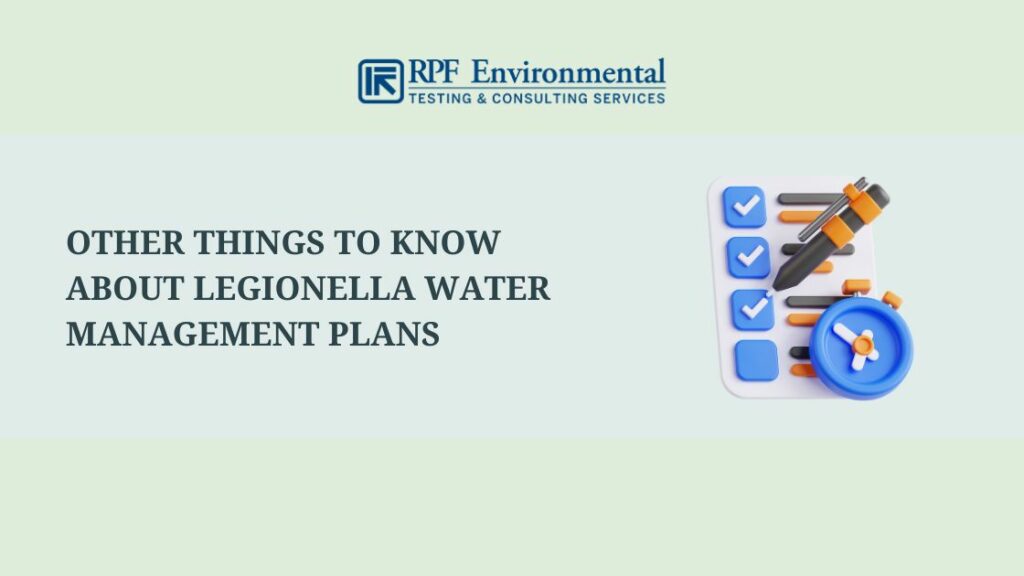 Other Things to Know About Legionella Water Management Plans